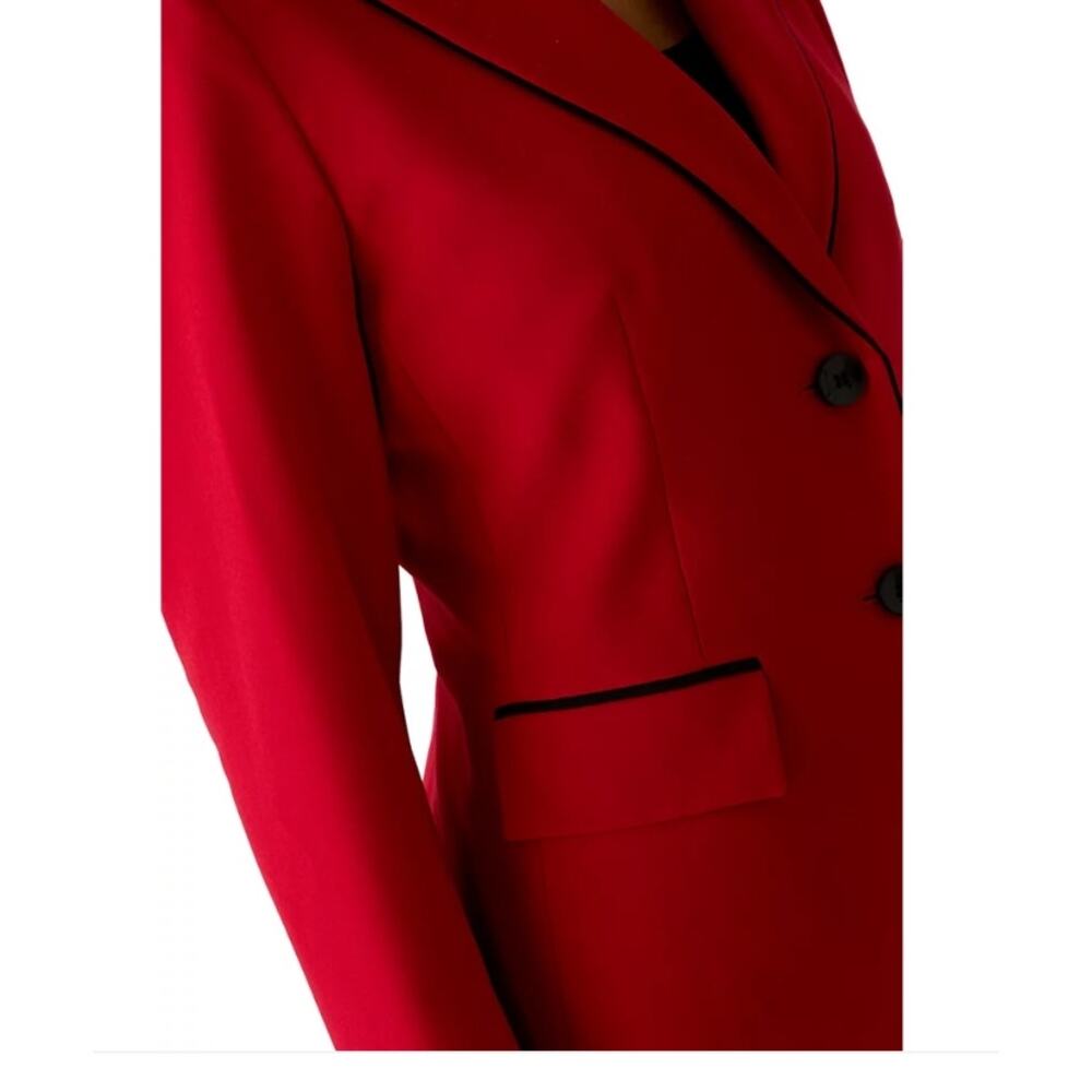 Le Suit Two Button Jacket Contrast Piping - Picture 4 of 9